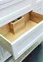 U-shaped dovetail drawers