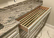 Custom dovetail drawer drying rack